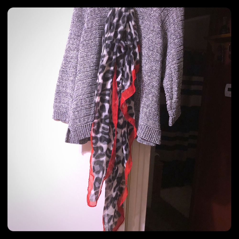 Sweater with matching scarf. Extra large scarf.❤️